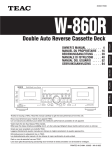 Double Auto Reverse Cassette Deck