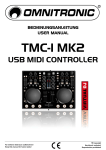 BEDIENUNGSANLEITUNG TMC-1 MK2 USB-MIDI