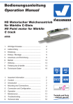 Bedienungsanleitung Operation Manual