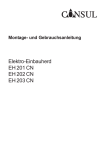 Elektro-Einbauherd EH 201 CN EH 202 CN EH 203 CN