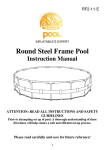 Round Steel Frame Pool - SET-UP INSTRUCTIONS - Aqua