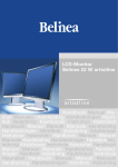LCD-Monitor Belinea 22 W artistline Handbuch Manual Ma