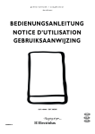 bedienungsanleitung notice d'utilisation gebruiksaanwijzing