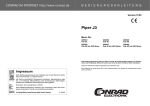 Piper J3 - CONRAD Produktinfo.
