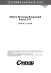Elektro-Einsteiger-Flugmodell Falcon RTF