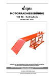 MOTORRADHEBEBÜHNE 450 KG - Hydraulisch