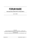 forum ware - DGWT - Deutsche Gesellschaft für Warenkunde und