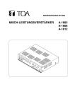 Bedienungsanleitung A-1800-Serie