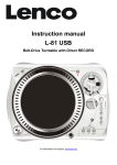 Instruction manual L-81 USB