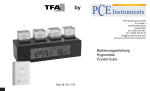Bedienungsanleitung Hygrometer Crystal Cube