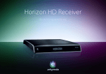 Bedienungsanleitung Horizon HD Receiver (Stand