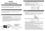 MC320 Bedienungsanleitung