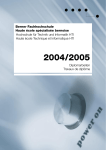 Absolventenbuch 2004 / 2005 - Berner Fachhochschule Technik