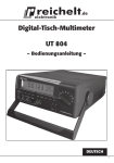 Digital-Tisch-Multimeter UT 804 – Bedienungsanleitung