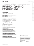 PVM-6041QM PVM-5041Q/6041Q
