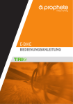 Bedienungsanleitung E-Bike PROPHETE mit TRIO Front