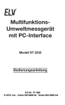 Multifunktions- Umweltmessgerät mit PC-Interface