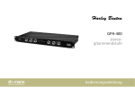 GPA-400 stereo- gitarrenendstufe bedienungsanleitung