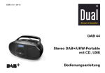 DAB 44 Stereo DAB+/UKW-Portable mit CD, USB