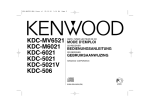 KDC-MV6521 KDC-M6021 KDC-6021 KDC-5021 KDC