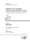 Digitale und analoge Popmusikproduktion heute