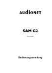 Bedienungsanleitung "AudioNet SAM G2"