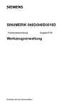 SINUMERIK 840D/840Di/810D - Service