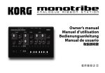 monotribe Owner's manual