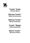 Traveler™ Scales Básculas Traveler™ Balances Traveler