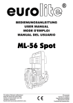 EUROLITE ML-56 Multi Lens Spot User Manual (#2643)