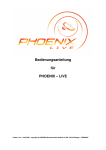 Bedienungsanleitung für PHOENIX – LIVE