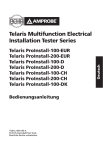 Telaris Multifunction Electrical Installation Tester Series