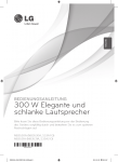 300 W Elegante und schlanke Lautsprecher