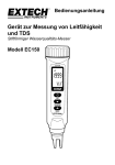 Bedienungsanleitung Gerät zur Messung von Leitfähigkeit und TDS