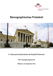 Stenographisches Protokoll - Österreichisches Parlament