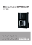 PROGRAMMABLE COFFEE MAKER