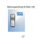 Bedienungsanleitung für Nokia 1100