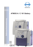 Gebrauchsanweisung ATMOS A / C 161 Battery