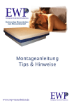 Montageanleitung Tips & Hinweise