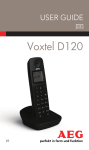 Voxtel D120 - AEG Telephones