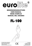 EUROLITE FL-100 User Manual