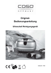 Bedienungsanleitung Ultrasonic Cleaner - MM