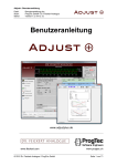 Adjust+: Benutzeranleitung