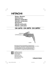 DH 24PG • DH 26PB • DH 28PBY - Hitachi Power Tools Australia