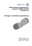 Elektronischer Doppelknauf- Zylinder OMEGA ACTIVE 815DK-II