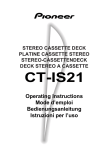 CT-IS21 - Pioneer Europe - Service and Parts Supply website