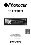 CD RECEIVER VM 023