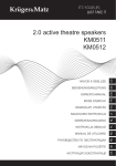 2.0 active theatre speakers KM0511 KM0512