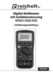 Digital-Multimeter mit Isolationsmessung UT531/532/533