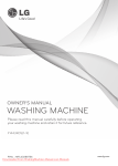 LG F-1443KDS Washing machine Owner's Manual Pdf